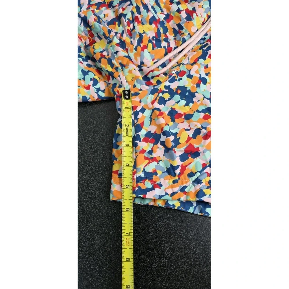 New Jordan Essentials Men M Multi Colored Abstract‎ Poolside Shorts Retro Print